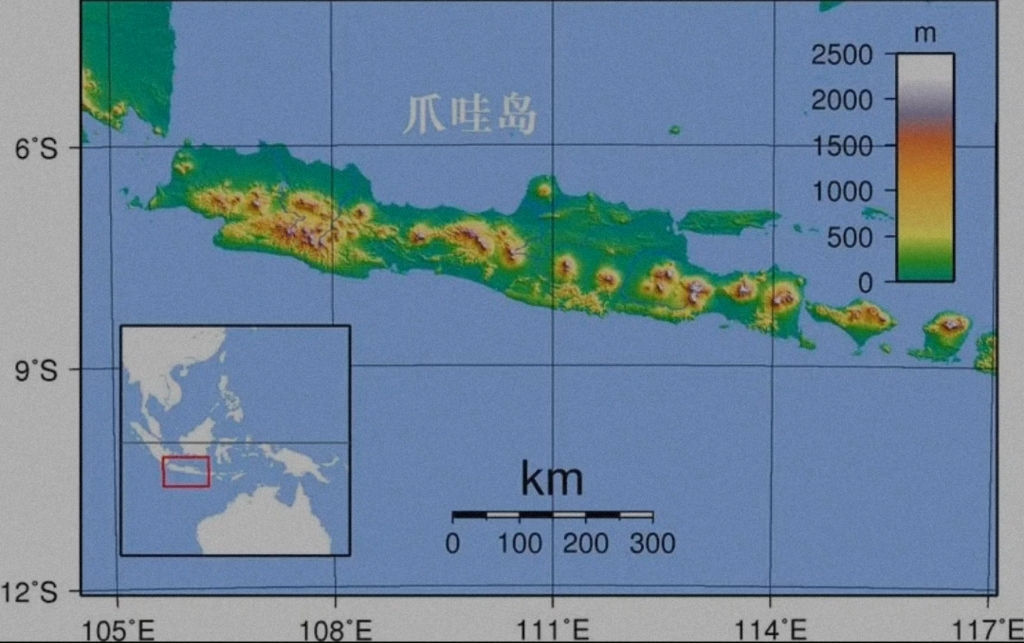 [图]爪哇岛，世界上人口最多的岛，面积和安徽差不多，人口却有1.5亿
