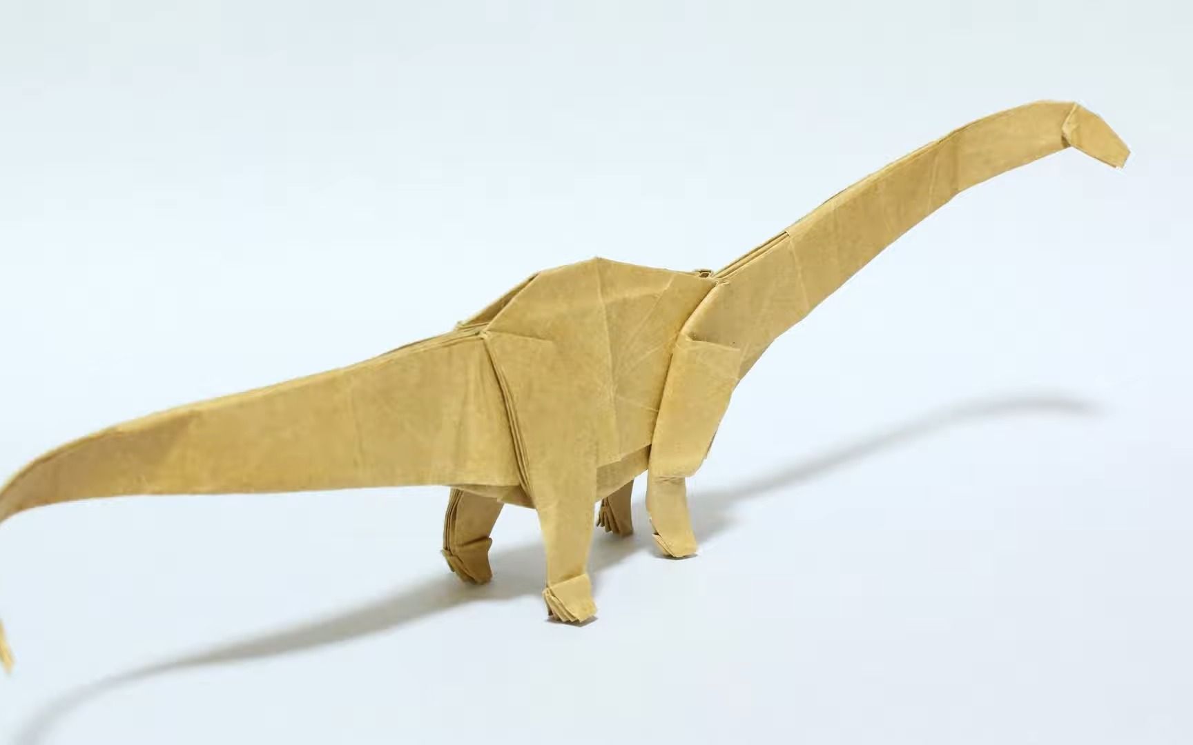 【折り紙マイマイ】梁龙折纸教程ディプロドクスの折り方【origami