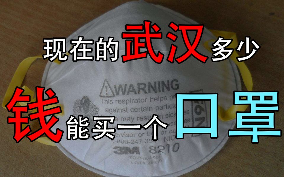 在武汉,多少钱能够买下一个口罩哔哩哔哩bilibili