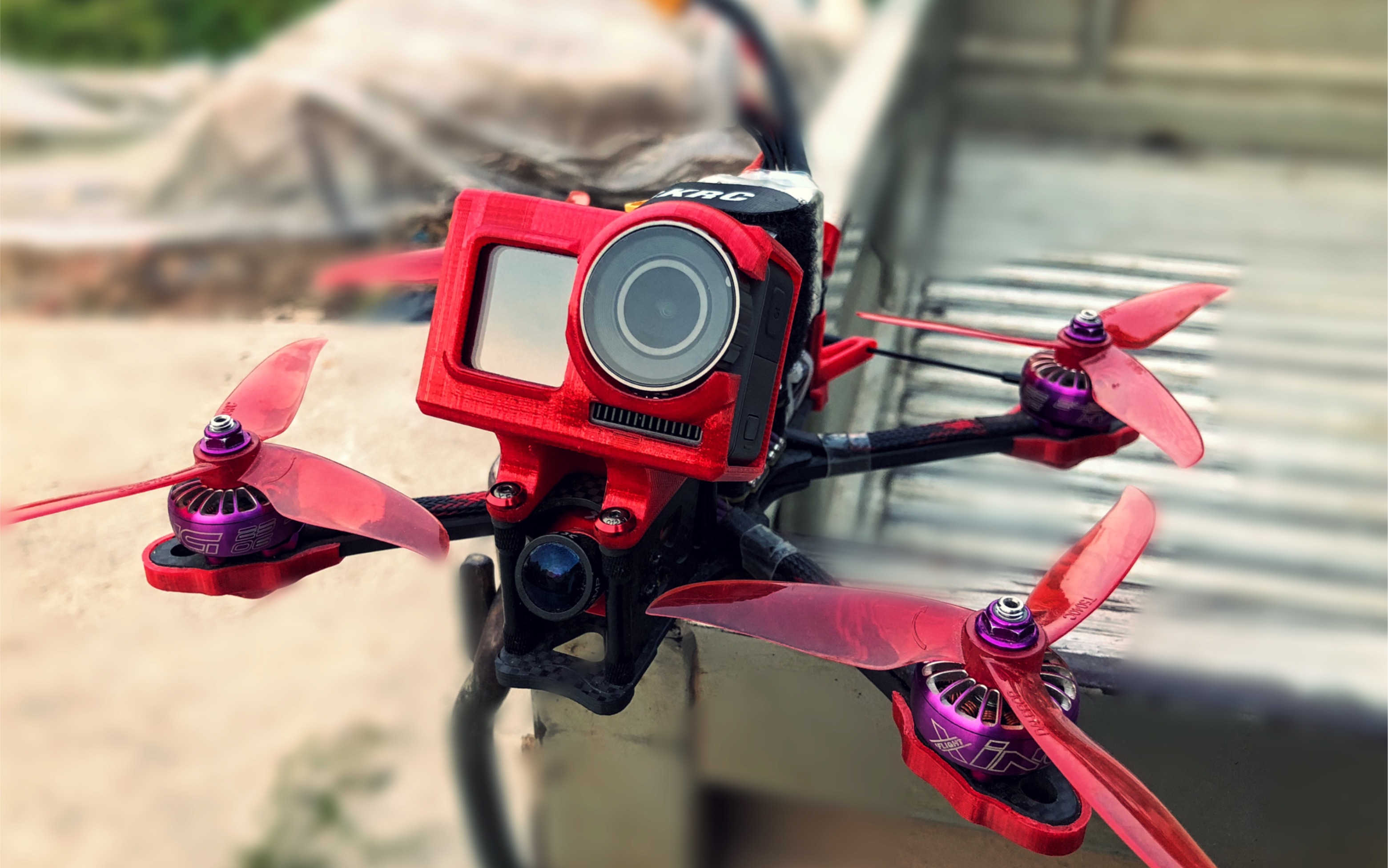 【fpv穿越机】第一次用黑羊高频头远航不敢飞太远