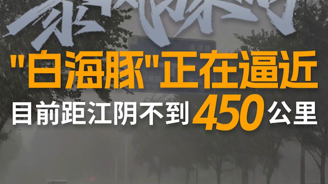 【BOSS直击】史诗级台风“白海豚”刷新江阴副本！425公里射程内，150mm/h AOE伤害预警！