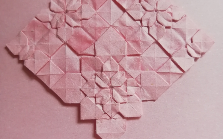 镶嵌折纸-紫阳花