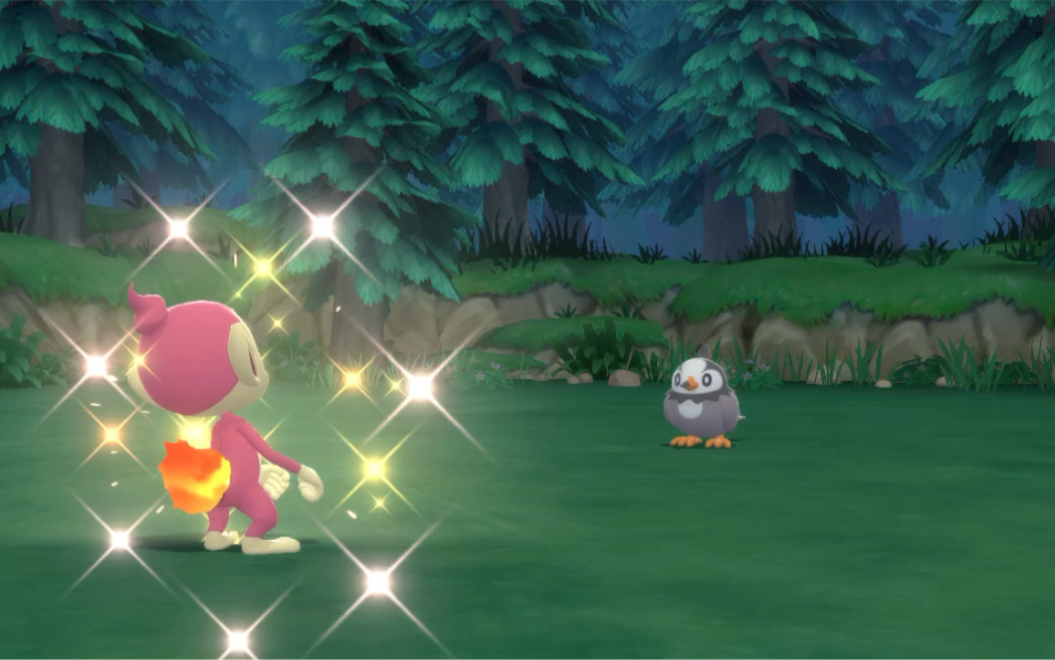 宝可梦珍珠钻石复刻 3000 sl终于闪了能走出新手村了