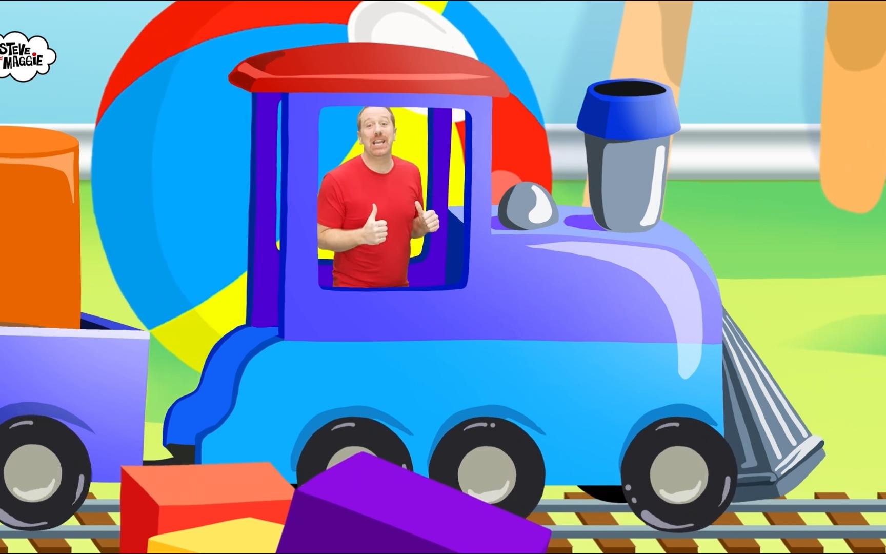 大叔与乌鸦 英语启蒙 英语儿歌 2024最新 中英字幕 ride a toy train