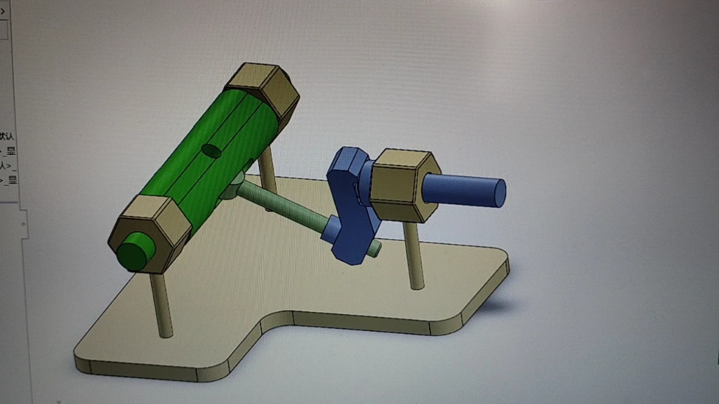 推杆旋转机构,完成