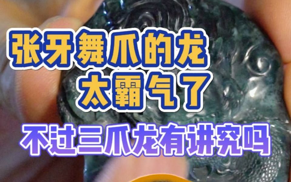 三爪龙四爪龙五爪龙,到底有多少讲究?哔哩哔哩bilibili