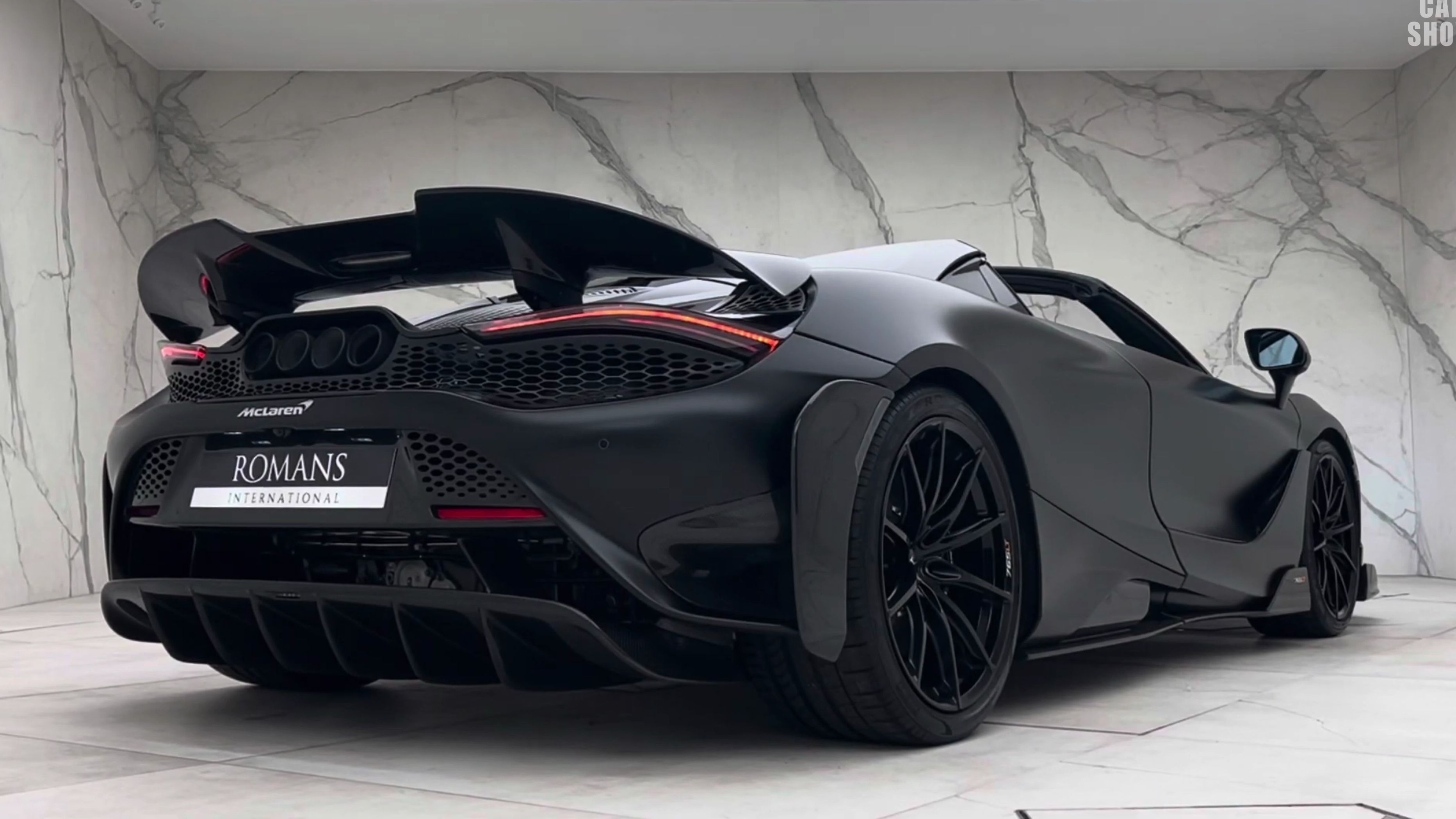 【4k鉴赏】迈凯伦765lt spider (2022)- onyx black metallic (satin