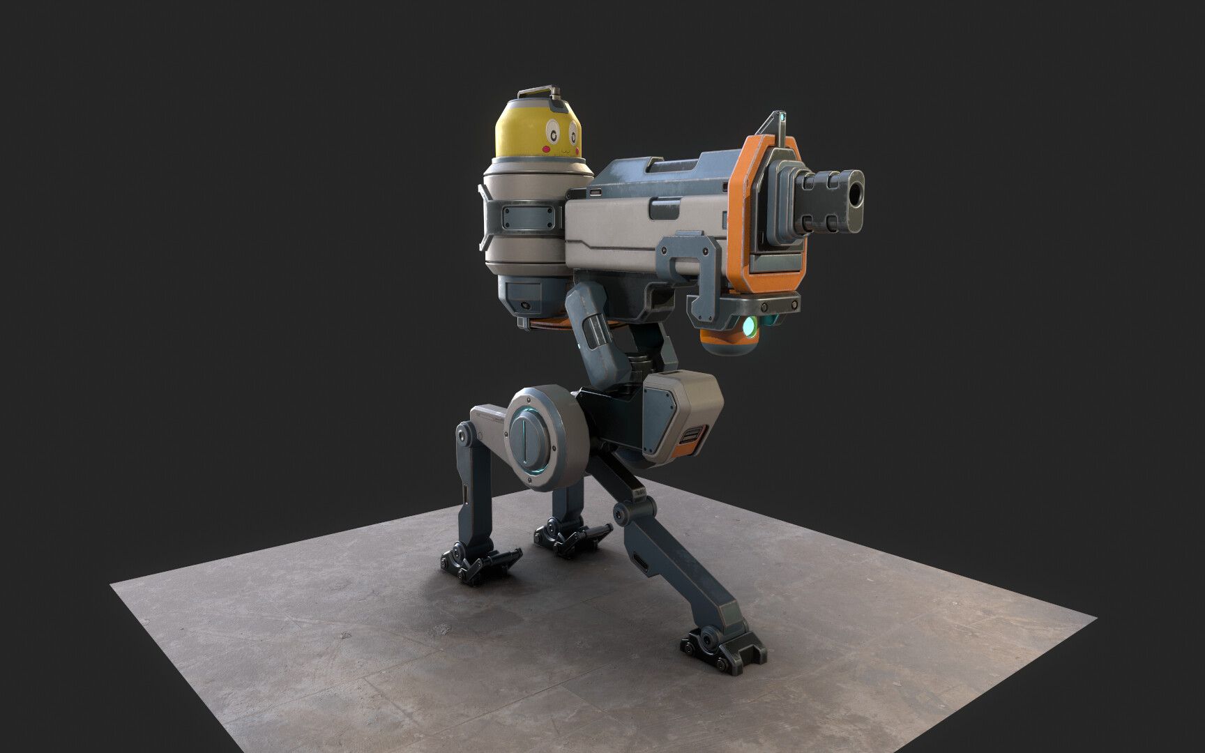 3dmax建模——次时代导弹炮台模型制作全流程