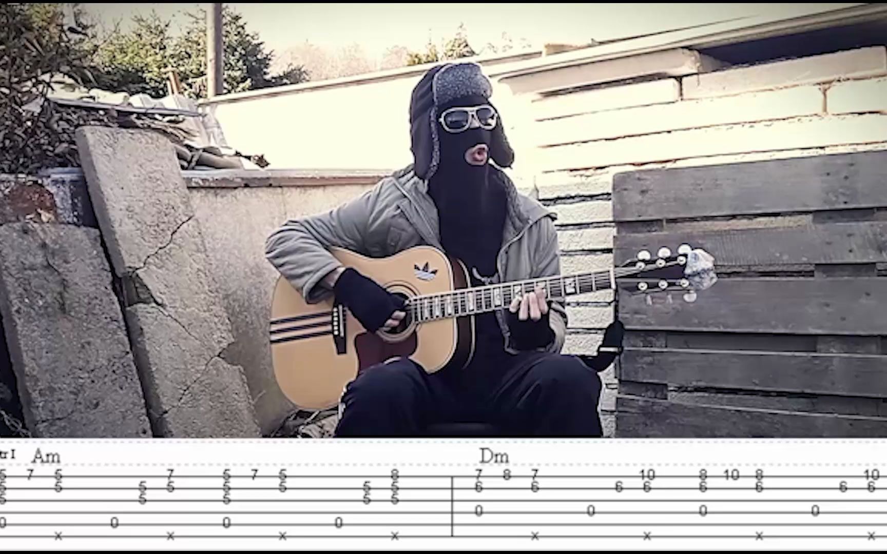 潜行者cheekibrekki晴空强盗收音机吉他曲教学