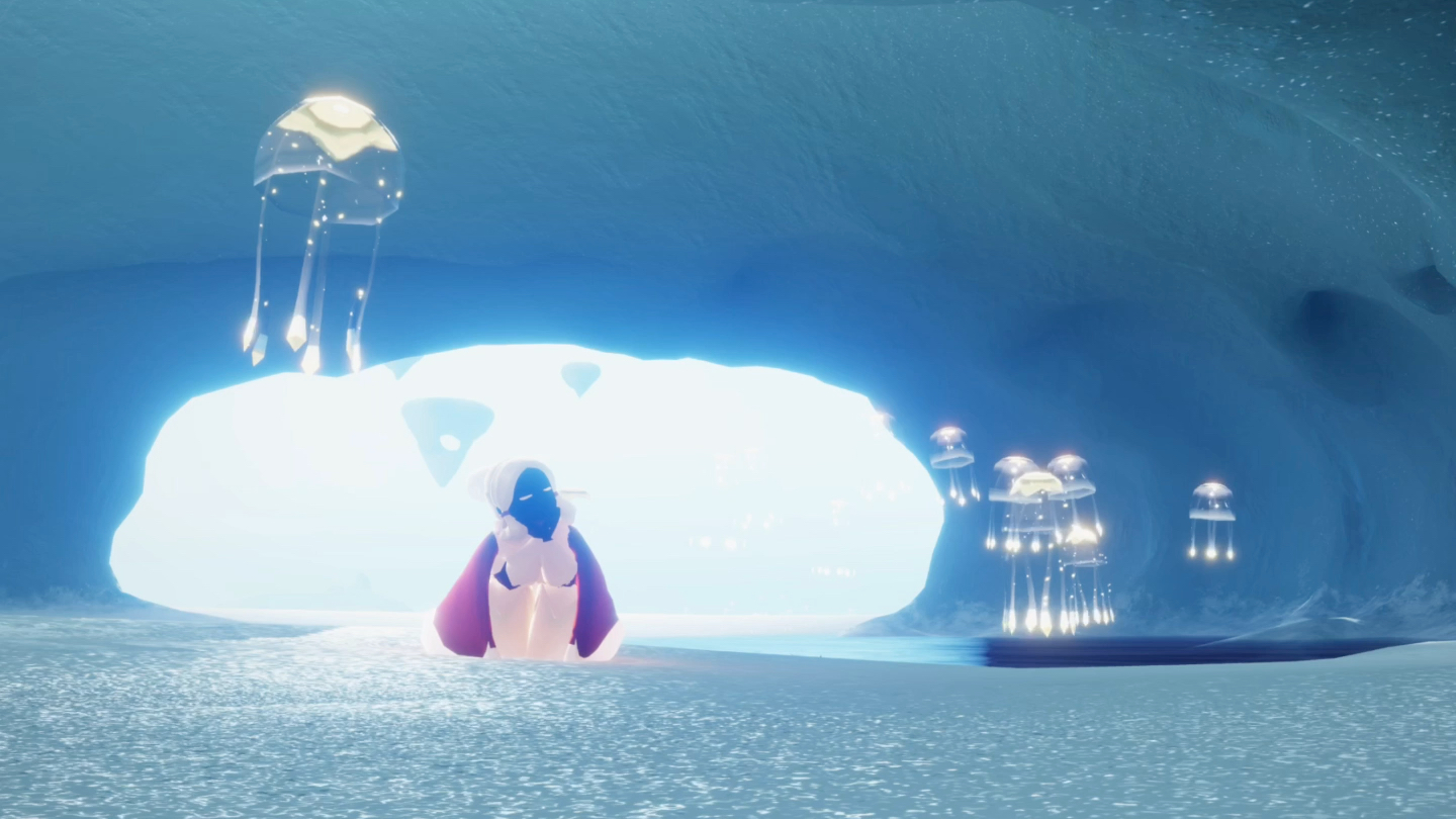 光遇里的水母配上钢琴曲