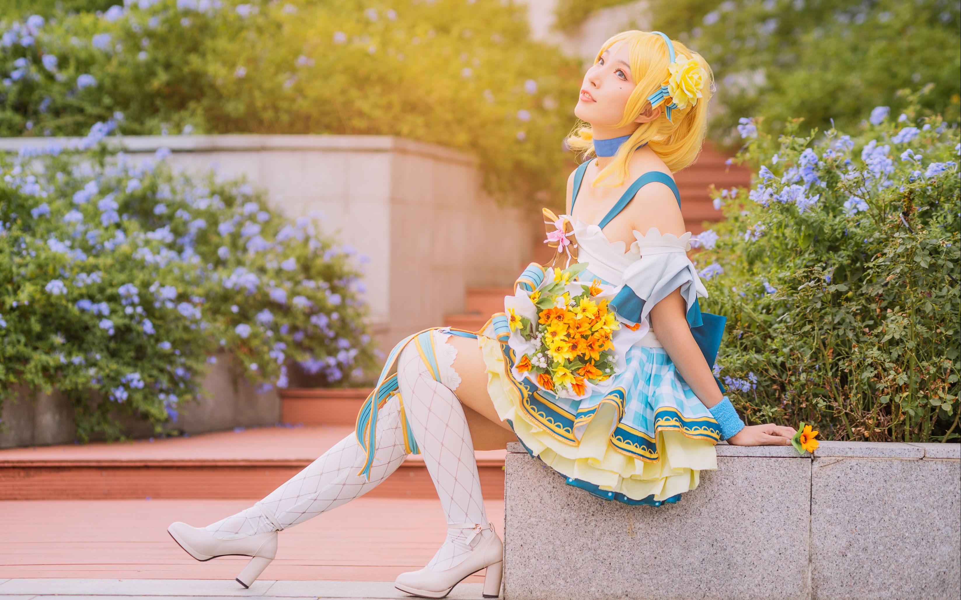 【阿奔4k】lovelive 绚濑绘里 花束觉醒 cos正片 佳能eos r 4k30_哔哩