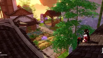 【原神•尘歌壶】兰沁庄，地点罗浮洞枕云岛。一起品茗赏花吧！