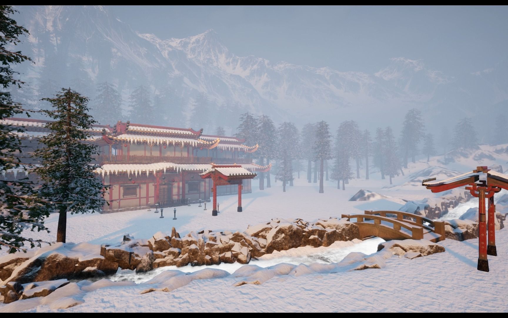 雪落山庄,荷塘月色,诡异洞穴