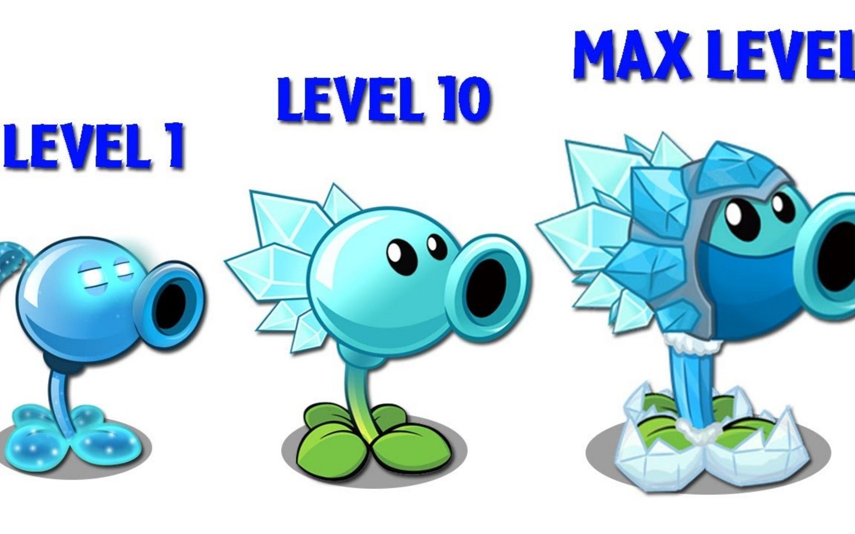 植物大战僵尸:从低到高等级的寒冰射手,谁能最快清理完僵尸呢?