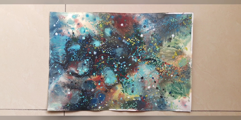 挑战抽象水彩|100-4