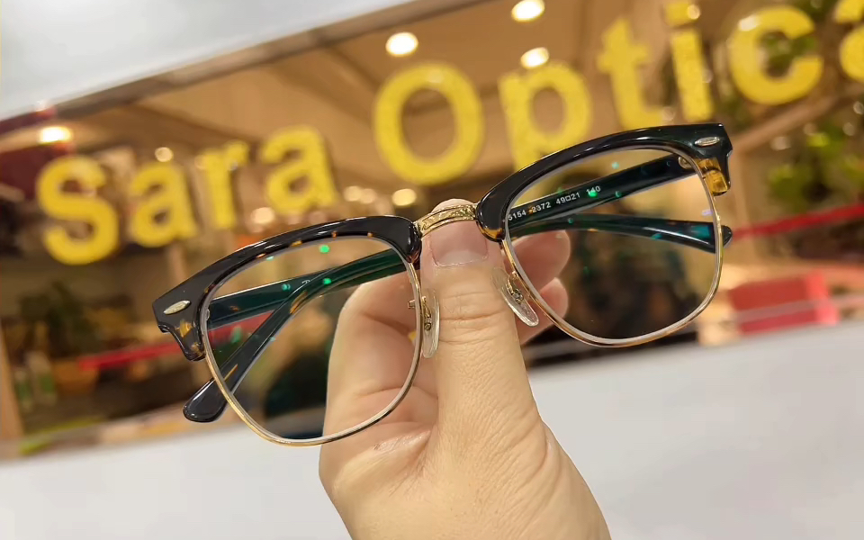 客定: #雷朋眼镜 #rayban 5154玳瑁金眼镜,多焦点渐进变色镜片,远视