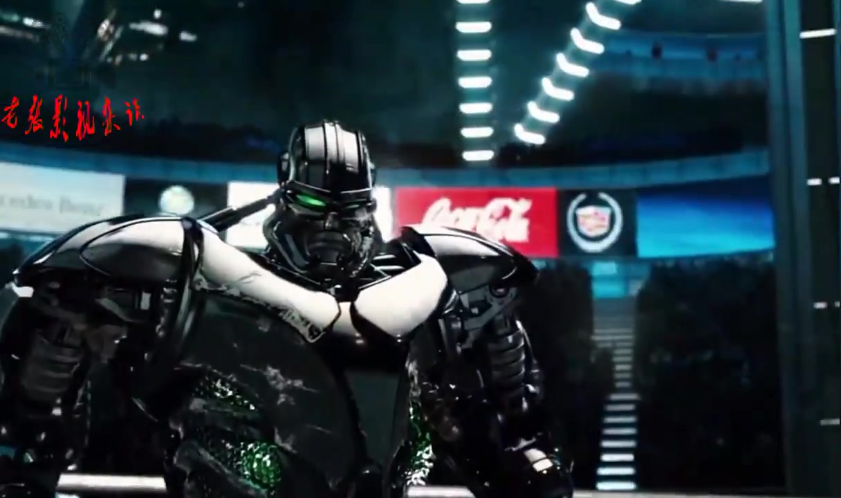 科幻动作片铁甲钢拳机器人挑战拳王屌丝狂揍宙斯矮穷矬撂倒高富帅