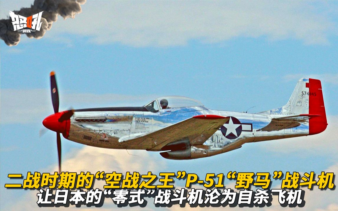 [图]【P-51】二战时期的“空战之王”P-51“野马”战斗机，让日本的“零式”战斗机沦为自杀飞机|太平洋战场上纵横驰骋，大杀四方的P-51“野马”战斗机，不仅痛扁“