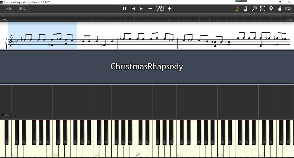 [图]【Synthesia】圣诞狂想曲Christmas Rhapsody_侯湃