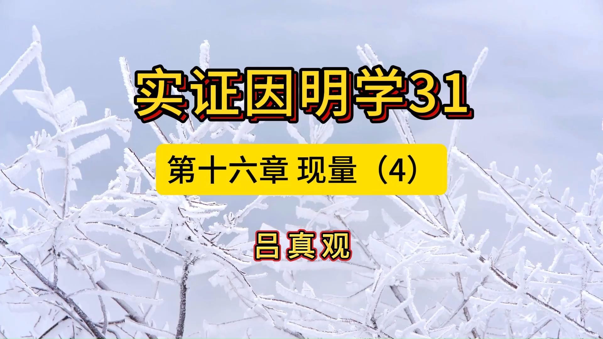 实证因明学31第十六章 现量(4)哔哩哔哩bilibili