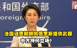 Tải video: 法国谴责朝鲜向俄罗斯提供武器 中方持何立场？