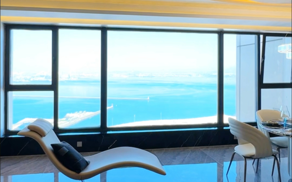 大连230平的两梯一户海景大平层