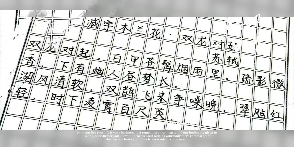 [图]练字日常451 【减字木兰花·双龙对起-苏轼】