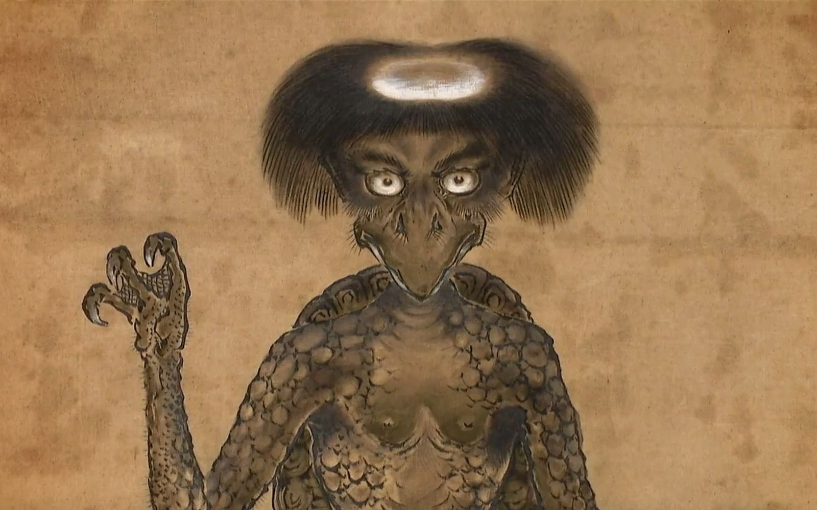 日本古老传说水下河童