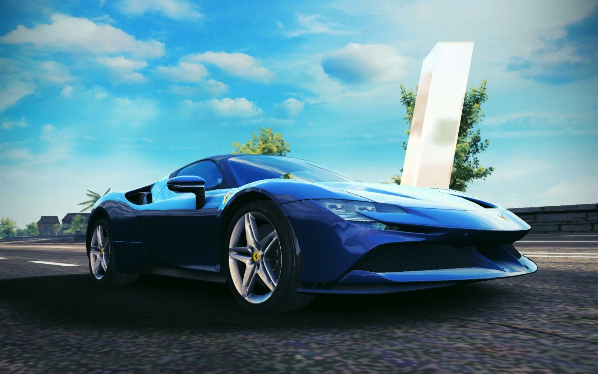 asphalt 8 经典赛 蔚蓝海岸 ferrari sf90 stradale