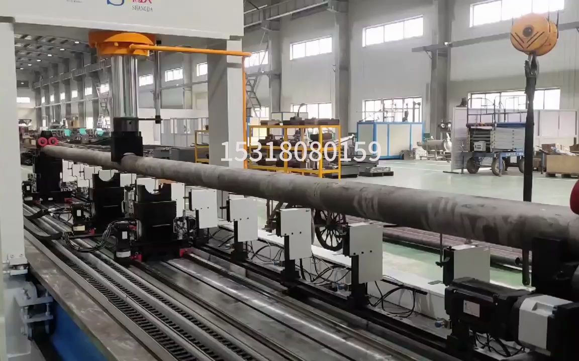 地质钢管自动校直机生产厂家全自动合金钢管整形点矫机 圆钢圆棒调直