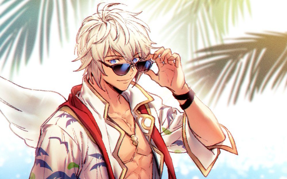 碧蓝幻想mmd泳装路西欧瘾