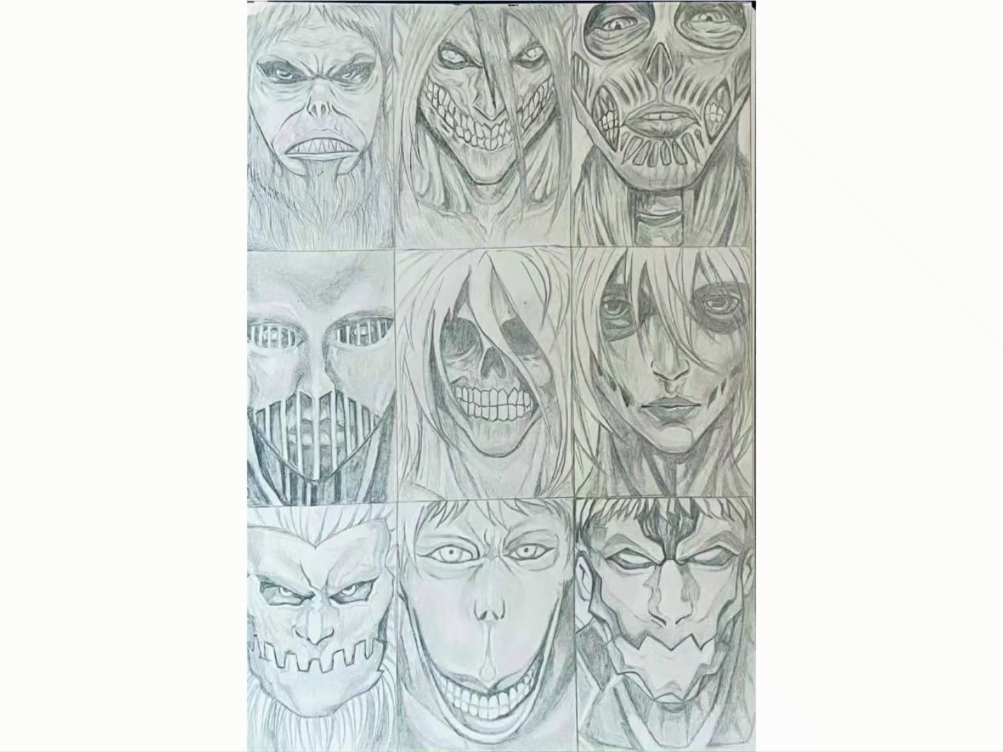 评论粉丝的画,第一期进击的巨人