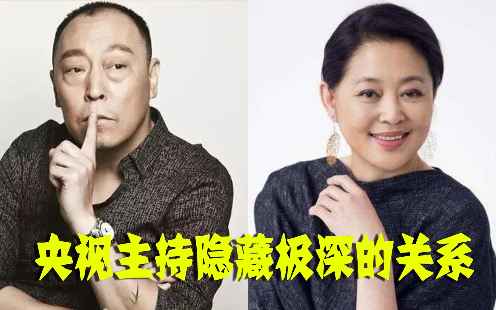 央视主持隐藏极深的关系,倪萍是倪大红大姨子,最后一对曾是夫妻