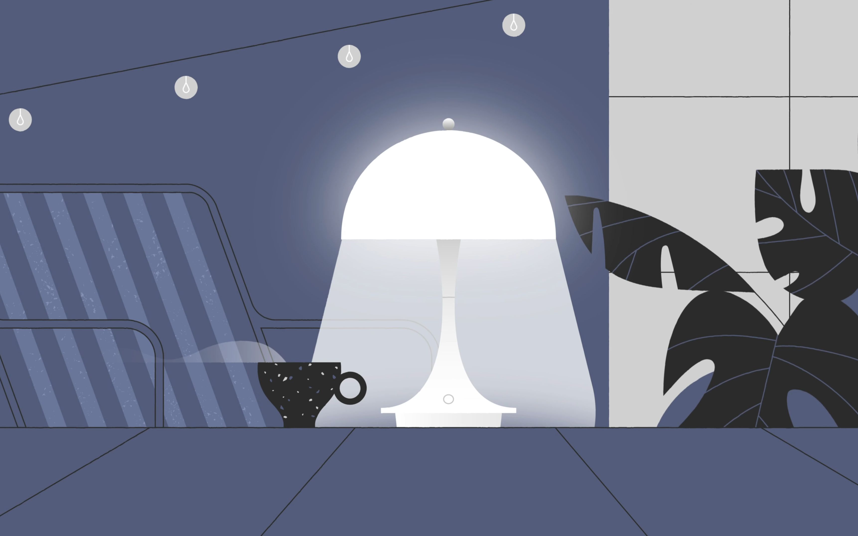 【mg动画欣赏】创意插画风格便携式小台灯产品宣传动态设计《pant