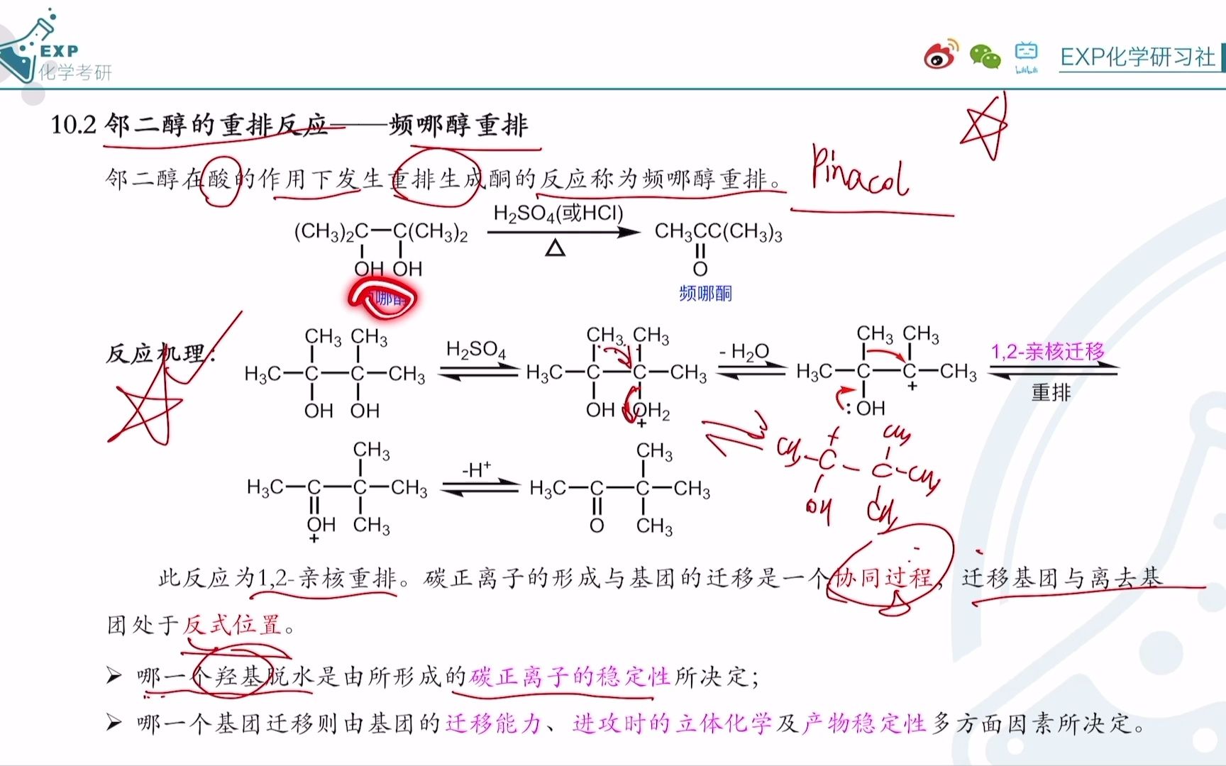 【常考反应】pinacol(频哪醇)重排哔哩哔哩bilibili