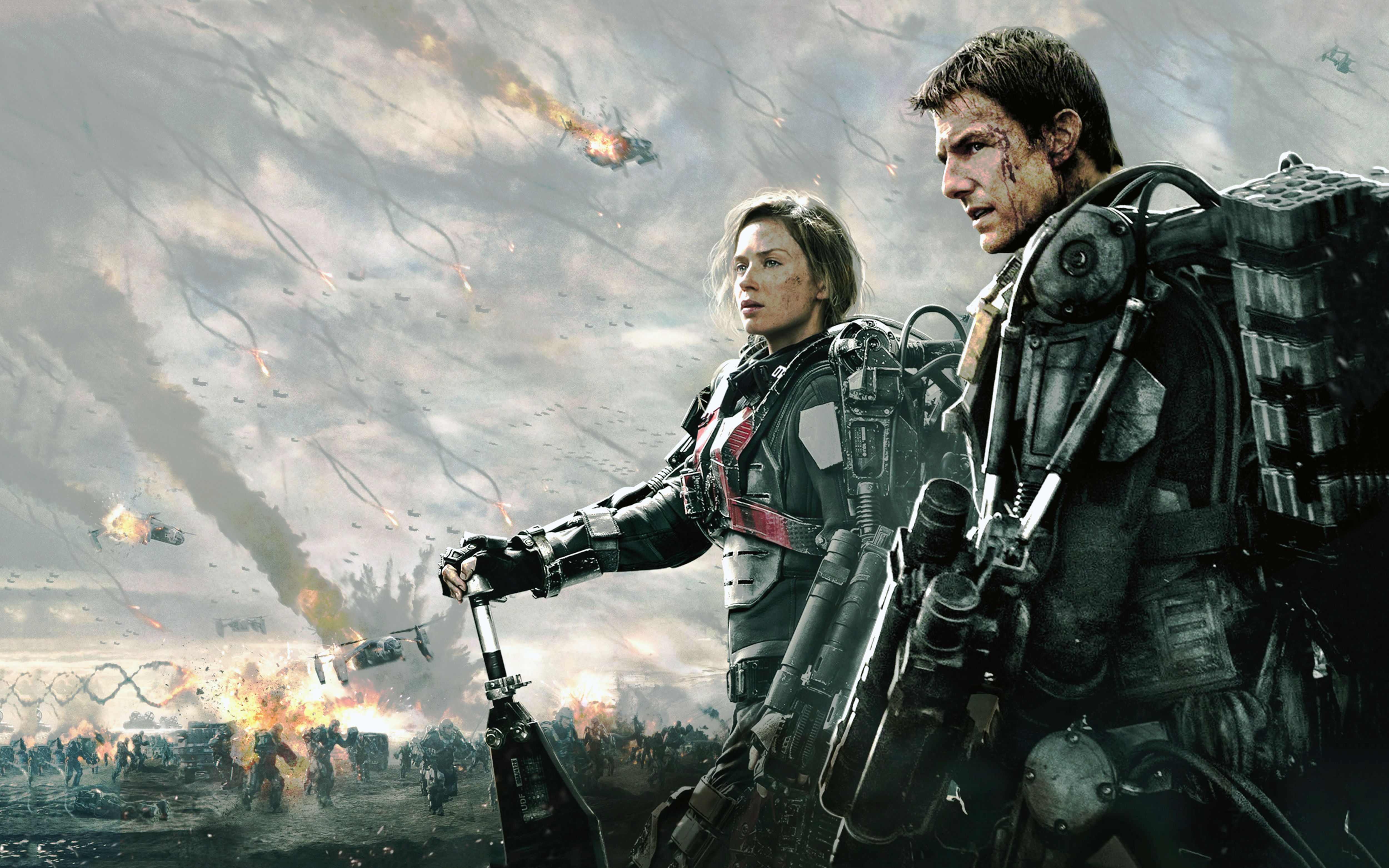 汤姆克鲁斯主演的科幻电影"明日边缘",陷入时间循环无限复活