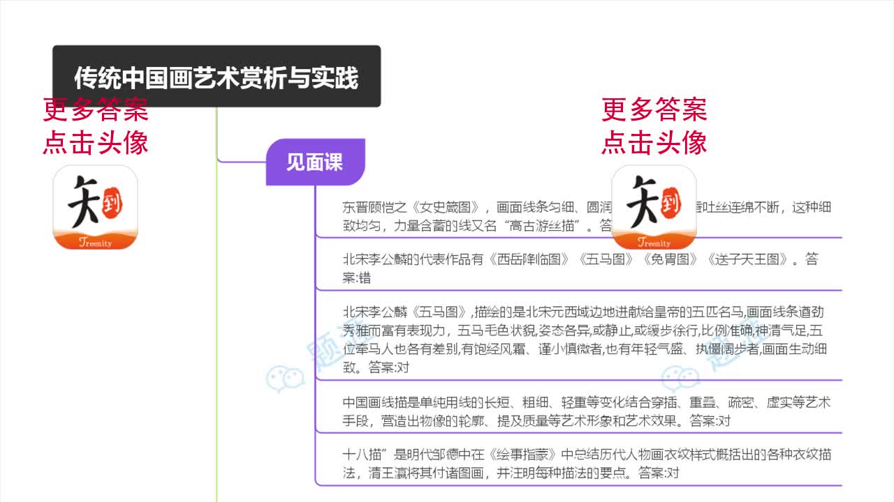 传统中国画艺术赏析与实践智慧树答案 见面课答案知到