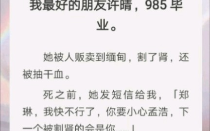 /缅甸真实事件/朋友许晴985毕业,她被人贩卖到缅甸...割了肾,还抽干了血…哔哩哔哩bilibili