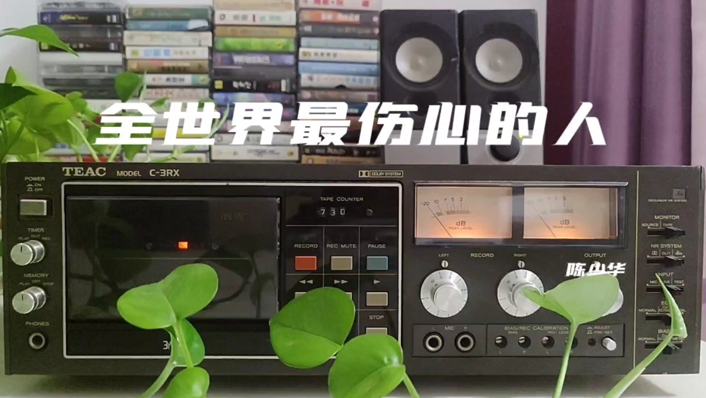 磁带听歌:陈少华经典金曲《全世界最伤心的人,唱的撕心裂肺,爱到