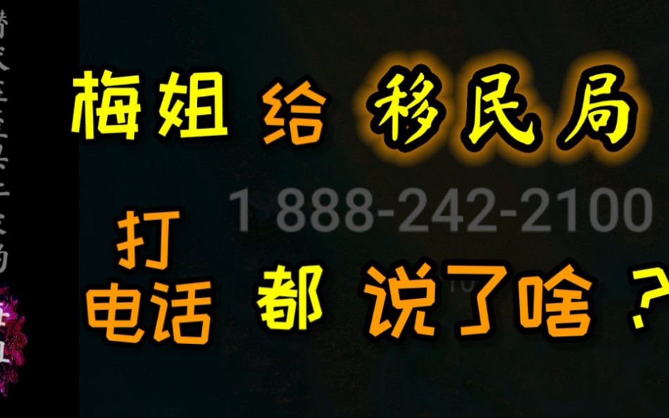 梅姐给移民局打电话 替朋友咨询 保姆移民项目 关于工作经验具体要求哔哩哔哩bilibili