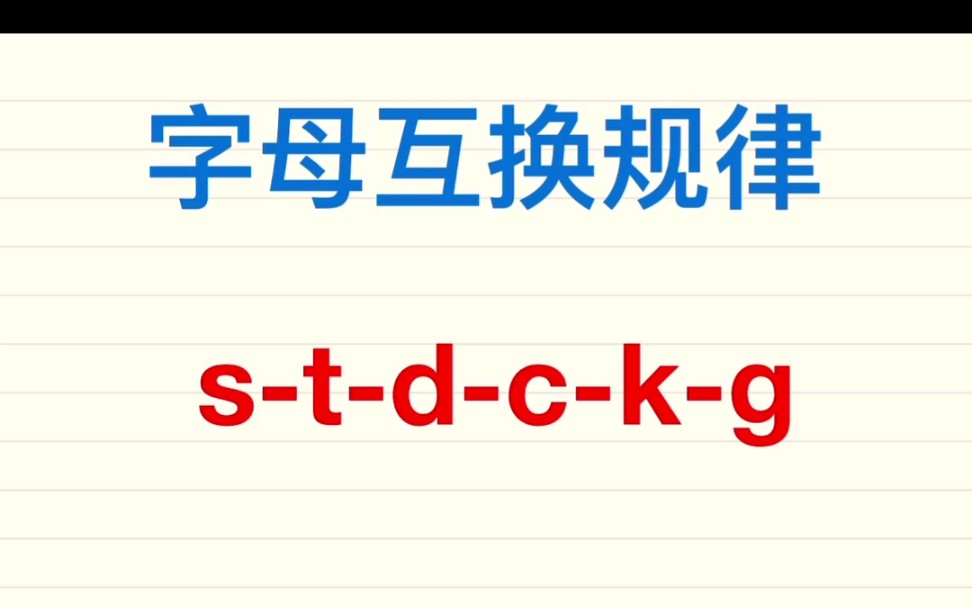 单词演变规律三:摩擦爆破音互换哔哩哔哩bilibili