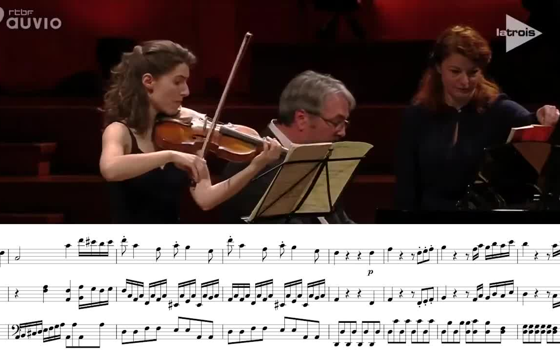 [图]【曲谱同步】莫扎特G大调小提琴奏鸣曲 Mozart K301 Anna Gockel 伊丽莎白女王国际音乐比赛