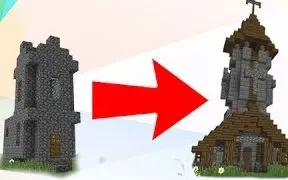 Download Video: [Jeracraft] How To TRANSFORM - Minecraft Village Church!