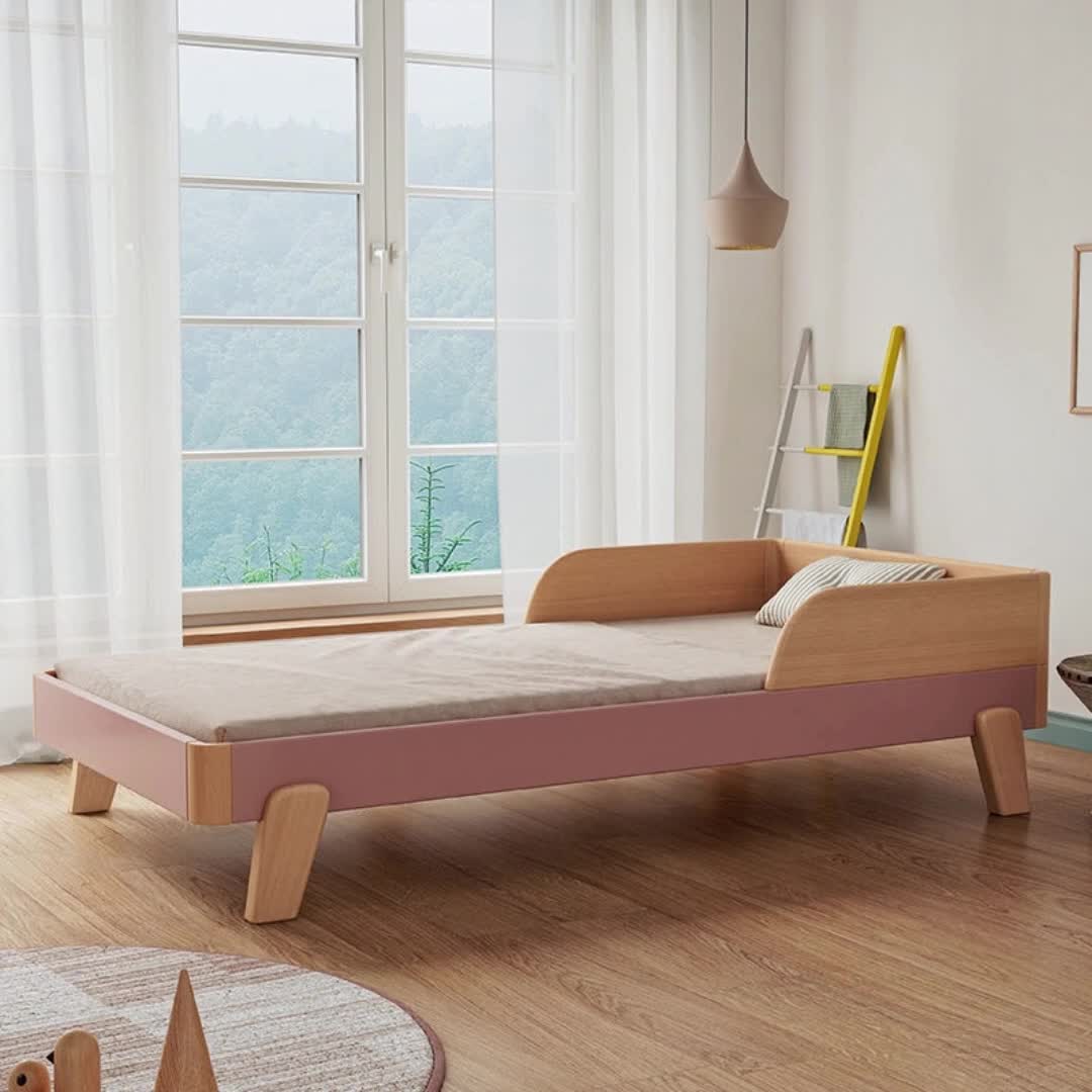 85米简约卧室小户型单人床2407