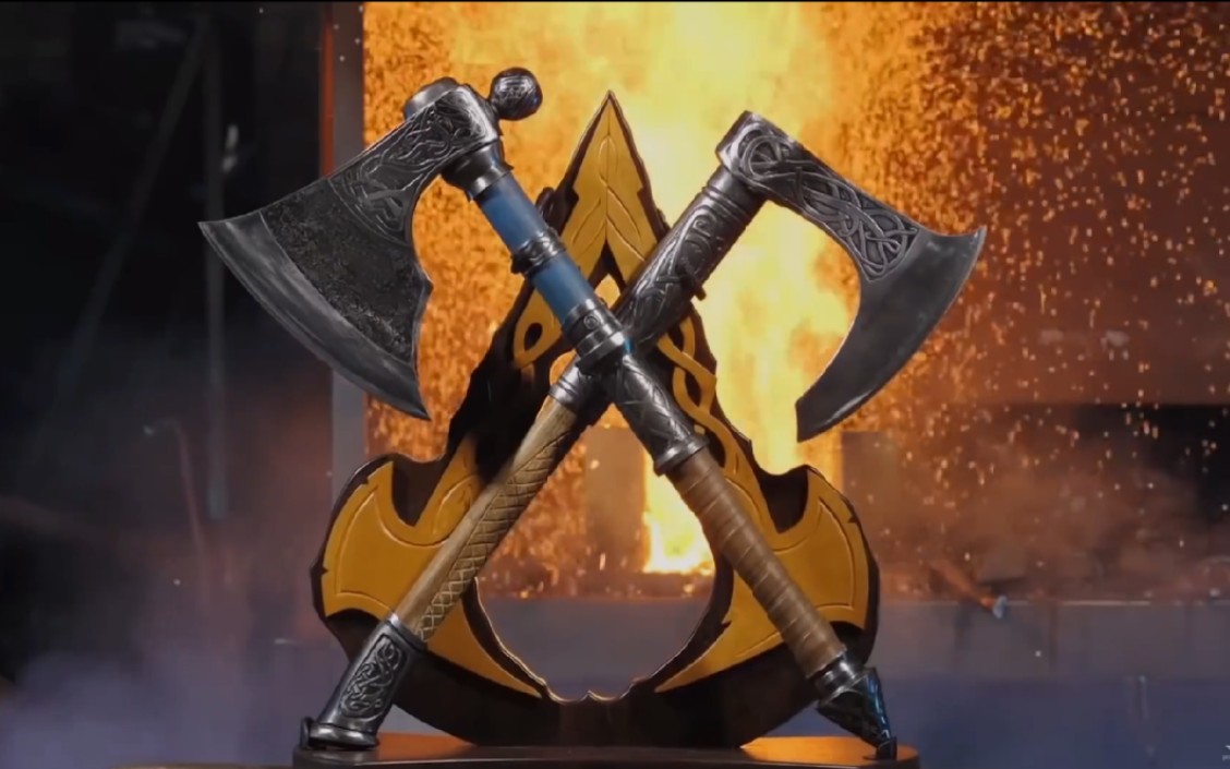 锻造游戏"刺客信条-英灵殿"中的维京斧_哔哩哔哩_bilibili