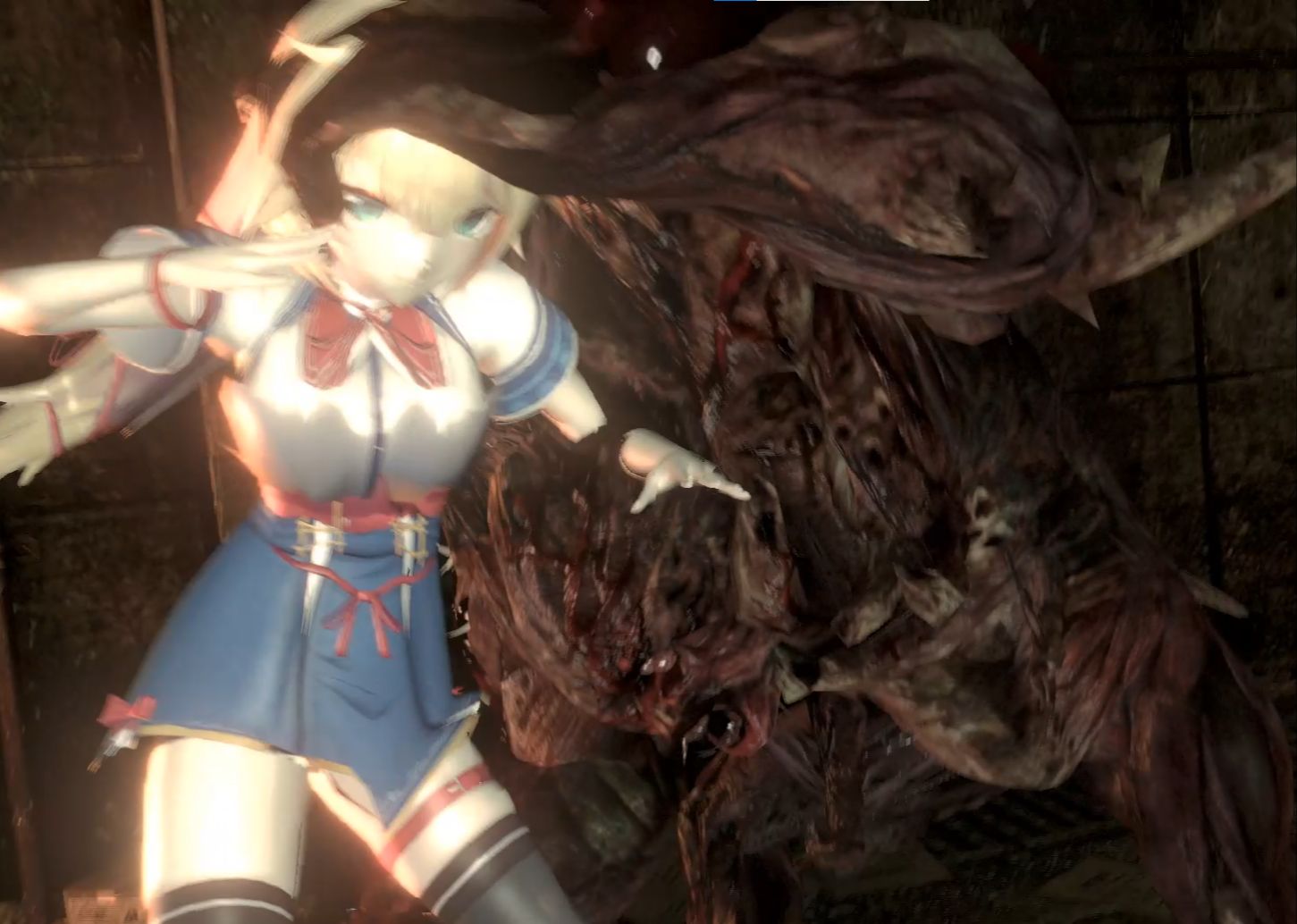 生化危机6赤井心潜入地下被猩猩和胖子处决