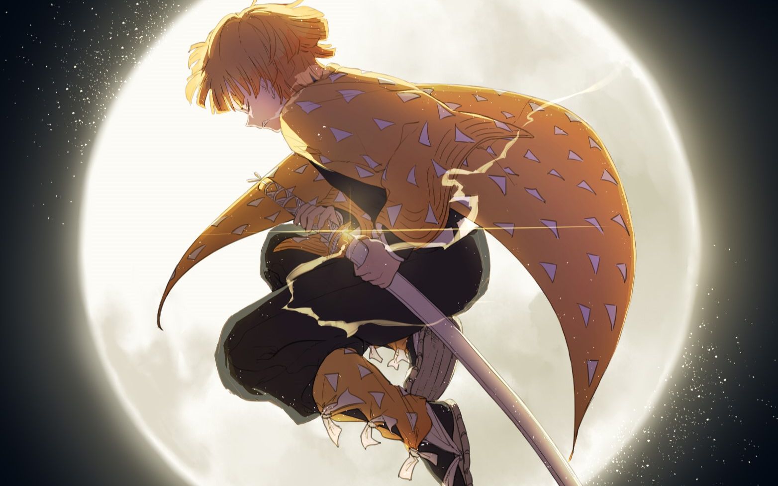 善逸一招霹雳一闪,秒天秒地秒巨人