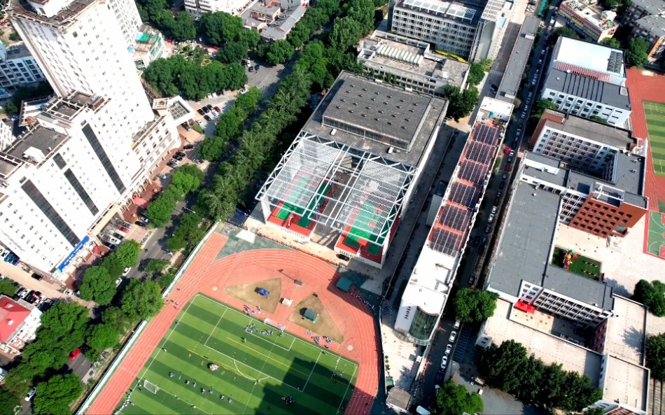 20220517航拍预祝母校天津第一中学75周年校庆圆满成功