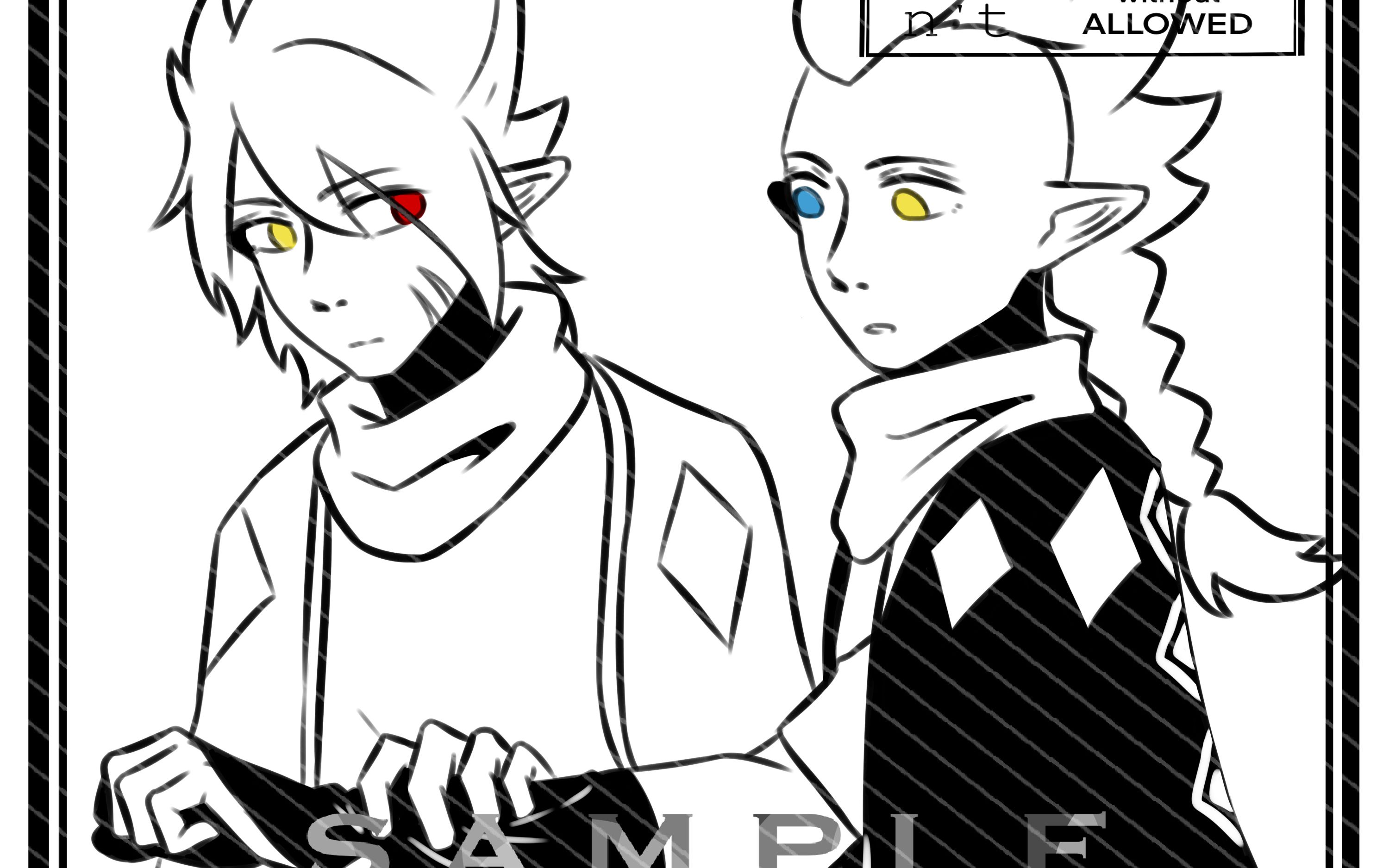 画稿(光遇oc)【卡龙】