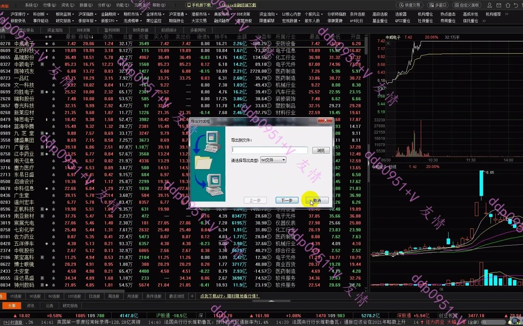 ddp0951教你如何导出自筛选候选股为TXT EXCEL格式资料教程,尊重原创劳动成果,尊重劳动创造价值.哔哩哔哩bilibili